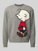 ANNARR Regular Fit Strickpullover aus reiner Wolle mit mit Peanuts®-Mo...