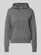 Jake*s Casual Hoodie aus Kaschmir in Dunkelgrau Melange, Größe L