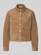 MSCH Copenhagen Hemdbluse mit Druckknopfleiste Modell 'Arcelle' in Cog...