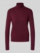 Christian Berg Woman Rollkragenpullover aus Viskose-Mix in Bordeaux, G...