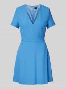 BOSS Minikleid mit Zierknöpfen Modell 'Dahelga' in Bleu, Größe 40