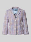 More & More Blazer mit Strukturmuster in Multi Stylebop, Größe 40