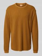 Levi's® Relaxed Fit Longsleeve mit Rundhalsausschnitt in Senf, Größe L