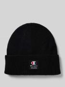 CHAMPION Mütze in Strick-Optik Modell 'Rib' in Black, Größe 1