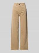 Marc O'Polo Denim Wide Leg Cordhose aus Baumwoll-Mix in Beige, Größe 2...