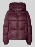 Milano Italy Steppjacke mit Kapuze in Bordeaux, Größe 36