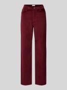 s.Oliver RED LABEL Regular Fit Cordhose mit geradem Bein in Bordeaux, ...