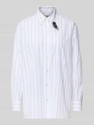 Scotch & Soda Hemdbluse mit Knopfleiste in Weiss, Größe 40