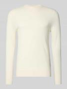 Christian Berg Men Strickpullover aus Wolle-Kaschmir-Mix in Offwhite M...