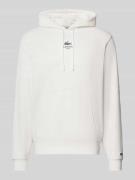 Lacoste Regular Fit Hoodie aus reiner Baumwolle in Offwhite, Größe L