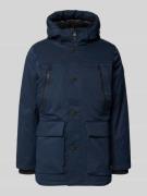 Tom Tailor Regular Fit Parka mit Pattentaschen in Marine, Größe L