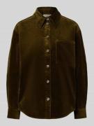 Marc O'Polo Denim Relaxed Fit Hemdbluse aus Baumwoll-Mix in Oliv, Größ...