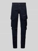 PME Legend Slim Fit Cargohose mit Logo-Print Modell 'Nordrop' in Marin...