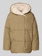 Jake*s Casual Steppjacke mit Futter aus Teddyfell in Schilf, Größe 36