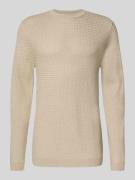 CG - Club of Gents Strickpullover aus Woll-Mix mit Rundhalsausschnitt ...