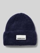 Armedangels Mütze aus Mohair-Woll-Mix Modell 'SNOWAA' in Dunkelblau, G...