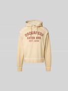 Dsquared2 Hoodie mit Kapuze in Beige, Größe L