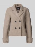 Only Cropped Trenchcoat mit Reverskragen Modell 'FREJA LIFE' in Taupe,...