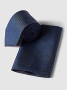 Monti Krawatte und Einstecktuch im Set aus Seide in Ecru, Größe 1