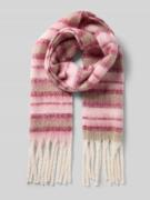 Pieces Schal mit Fransen Modell 'MARLA' in Hellrosa, Größe 1