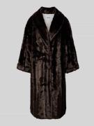 JAKKE Kunstfellmantel mit Schalkragen Modell 'CASTELLO' in Dunkelbraun...