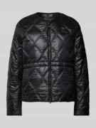 Blauer Usa Steppjacke mit Label-Badge Modell 'TAFT' in Black, Größe M