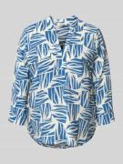 s.Oliver RED LABEL Regular Fit Blusenshirt aus Viskose-Mix in Ocean, G...