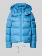 Marc O'Polo Denim Boxy Fit Daunenjacke mit abnehmbarer Kapuze in Hellb...