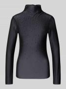 Marc Cain Longsleeve aus transparentem Material in Black, Größe 38