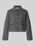 Marc O'Polo Regular Fit Kurzblazer aus Baumwoll-Mix in Mittelgrau, Grö...