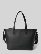 Marc O'Polo Shopper in Lederoptik mit zwei Tragevarianten in Black, Gr...