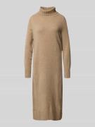 Fynch-Hatton Strickkleid mit Rollkragen in Beige, Größe L