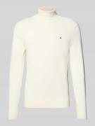 Tommy Hilfiger Regular Fit Rollkragenpullover aus Baumwoll-Kaschmir-Mi...