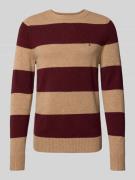 Tommy Hilfiger Regular Fit Strickpullover aus feinster Wolle in Bordea...