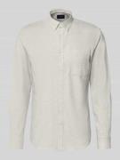 Lindbergh Slim Fit Freizeithemd mit Brusttasche Modell 'Brushed' in He...
