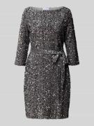 Vila Minikleid mit Paillettenbesatz Modell 'FAITH' in Silber, Größe S
