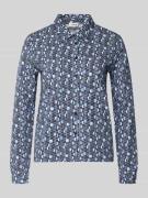 s.Oliver RED LABEL Relaxed Fit Blusenshirt aus Baumwoll-Mix in Blau, G...