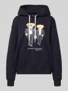 Polo Ralph Lauren Hoodie mit Motiv-Print in BLACK, Größe S