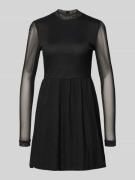 Only Tailliertes Minikleid aus Mesh Modell 'ERICA' in Black, Größe L