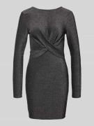 Only Tailliertes Cocktailkleid in Wickel-Optik Modell 'RICH' in Silber...