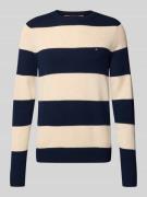 Tommy Hilfiger Regular Fit Strickpullover aus feinster Wolle in Marine...
