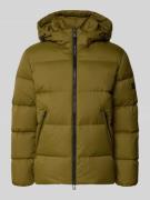 Marc O'Polo Regular Fit Daunenjacke mit abnehmbarer Kapuze in Oliv, Gr...