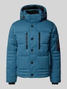 Tom Tailor Regular Fit Steppjacke mit Reißverschlusstaschen in Ocean, ...