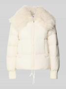 Hugo Blue Regular Fit Steppjacke mit breitem Webpelzbesatz Modell 'FUJ...