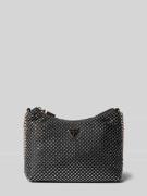 Guess Umhängetasche mit Label-Detail Modell 'ZALINA' in Metallic Black...