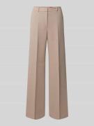 HUGO Wide Leg Stoffhose mit Viskoseanteil Modell 'HASMINA' in Sand, Gr...