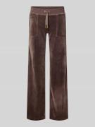 Juicy Couture Sweatpants mit elastischem Bund Modell 'Layla' in Dunkel...