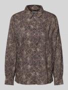 Marc O'Polo Relaxed Fit Hemdbluse aus reiner Baumwolle in Dunkelgrau, ...