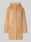 monari Mantel aus Kunstfell in Cognac, Größe 38