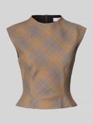 Mango Blusenshirt mit Kappärmeln Modell 'MELO' in Camel, Größe L